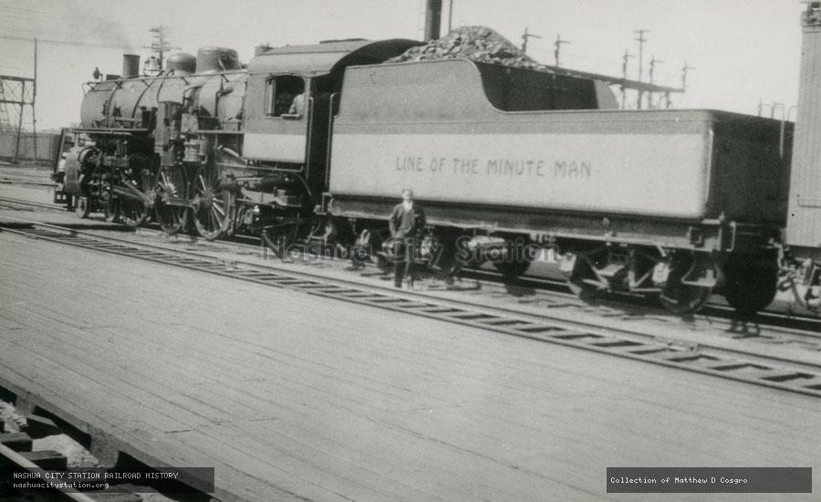 Postcard: Boston & Maine Railroad at North Station - Line of the Minute Man